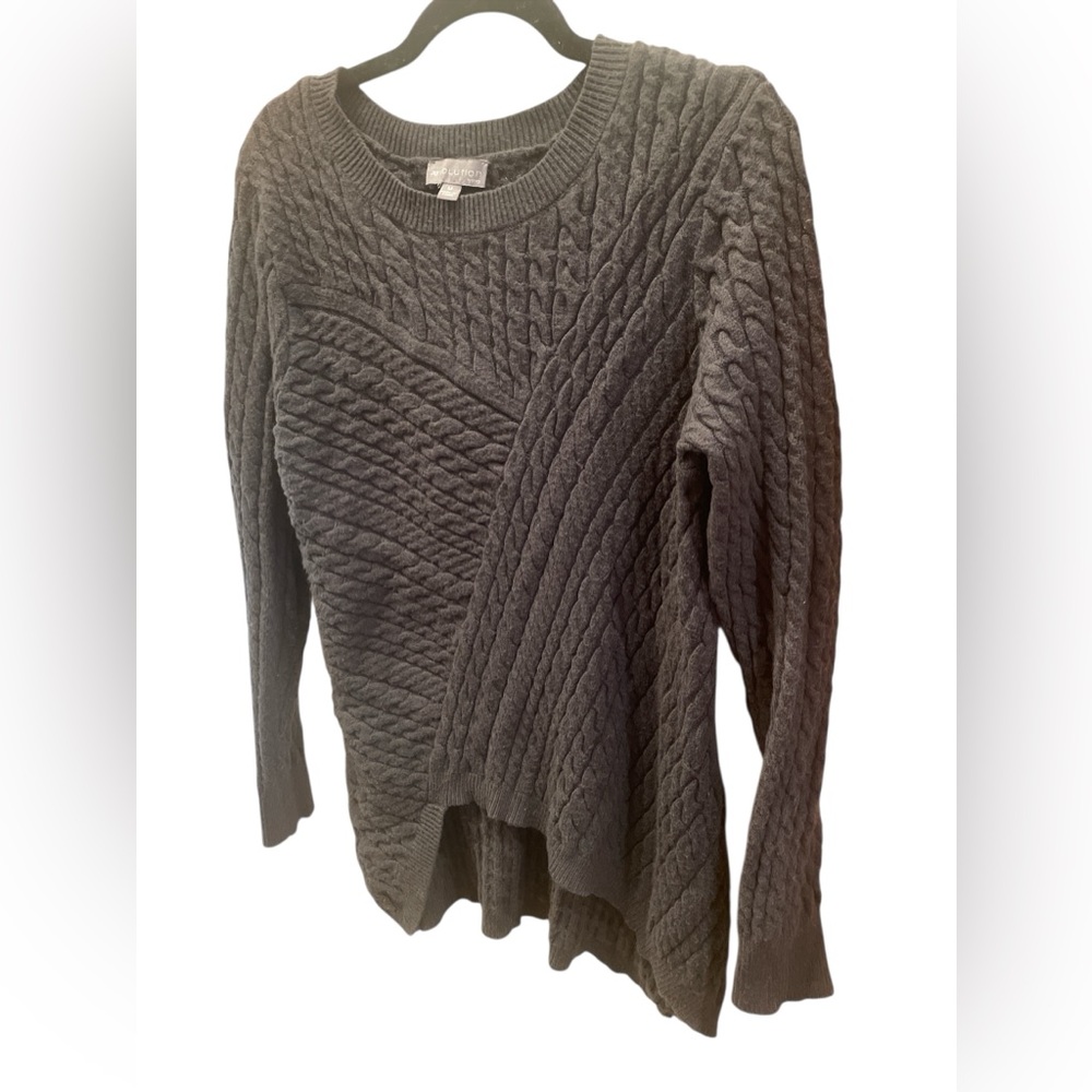 Evolution By Cyrus Aneesa Cable Knit Sweater Gray… - image 5